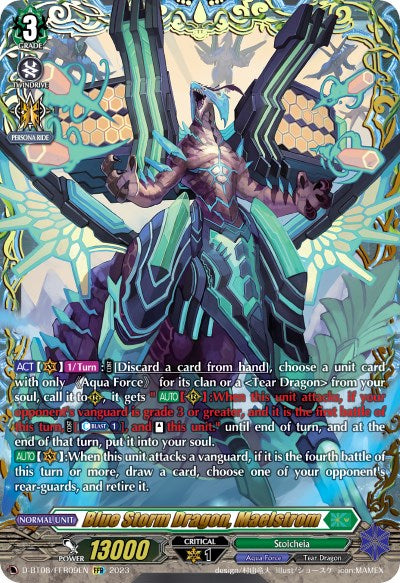 Blue Storm Dragon, Maelstrom (D-BT08/FFR09EN) [Minerva Rising]