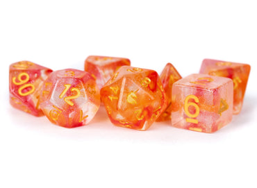 Unicorn Resin 16mm Poly Dice Set : Mystic Embers