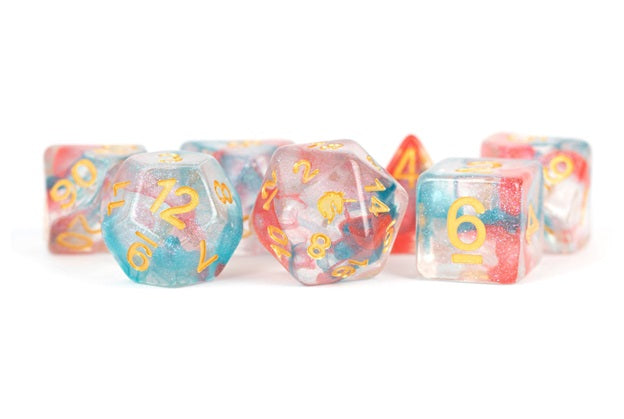 Unicorn Resin 16mm Poly Dice Set : Astral Swell