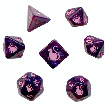 Dice: 7-Set Kitty Clacks: Cheshire