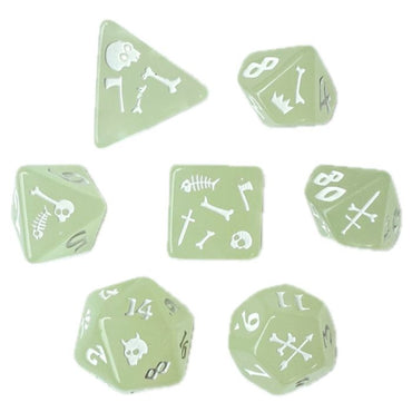 Dice: 7-Set Gelatinous Cube (Glow)