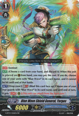 Blue Wave Shield General, Yorgos (G-BT13/026EN) [Ultimate Stride]