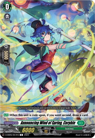Announcing Wind of Spring, Corphie (D-SS05/057EN) [Festival Booster 2023]