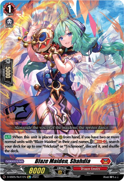 Blaze Maiden, Shahdia (D-SS05/Re41EN) [Festival Booster 2023]