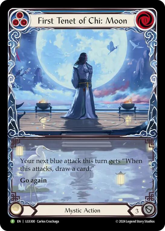 First Tenet of Chi: Moon [LGS300] (Promo)  Rainbow Foil