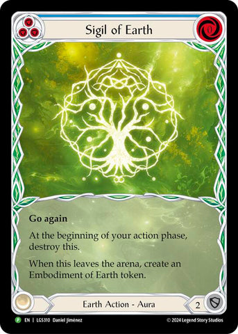 Sigil of Earth (Extended Art) [LGS310] (Promo)  Rainbow Foil