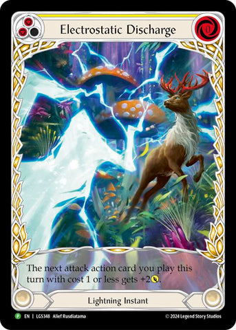 Electostatic Discharge (Yellow) (Extended Art) [LGS348] (Promo)  Rainbow Foil