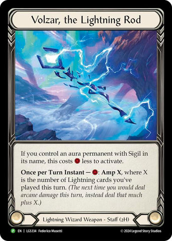 Volzar, the Lightning Rod [LGS334] (Promo)  Rainbow Foil