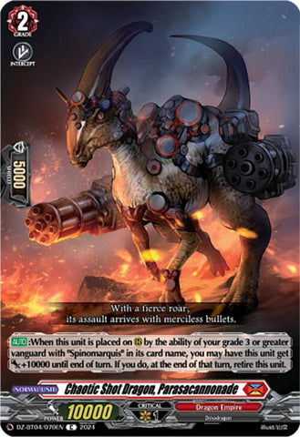 Chaotic Shot Dragon, Parasacannonade (DZ-BT04/070EN) [Destined Showdown]