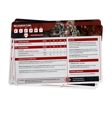 DATASHEET CARDS: ADEPTUS MECHANICUS (ENG)