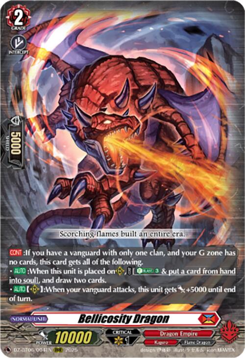 Bellicosity Dragon (DZ-BT06/004EN) [Generation Dragenesis]