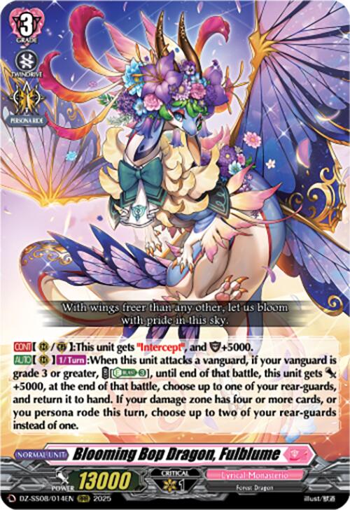 Blooming Bop Dragon, Fulblume (RRR) (DZ-SS08/014EN) [Festival Booster 2025]