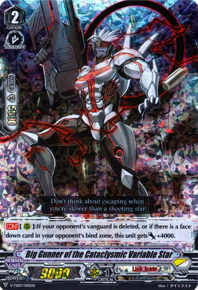 Big Gunner of the Cataclysmic Variable Star (Parallel Foil) (V-TD07/005EN) [Kouji Ibuki]