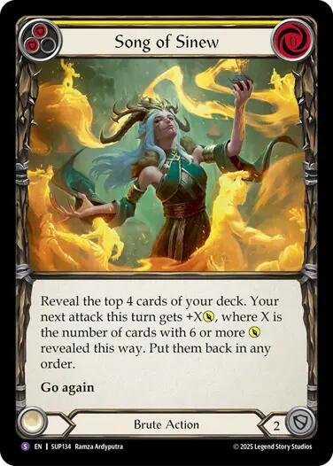 Song of Sinew [SUP134] (Super Slam)  Rainbow Foil