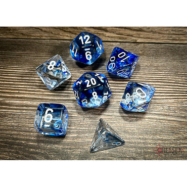 7-Die Set Nebula: Dark Blue/White