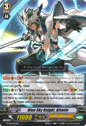 Blue Sky Knight, Altmile (G-TD11/003EN) [Divine Knight of Heavenly Decree]