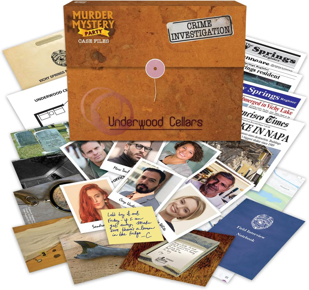 Murder Mystery Party Case Files: Underwood Cellars