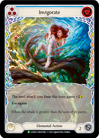 Invigorate (Blue) [LGS082] (Promo)  Rainbow Foil