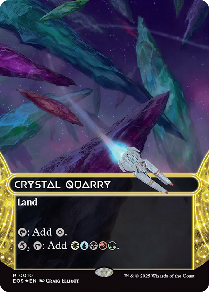 Crystal Quarry (0010) (Borderless) [Edge of Eternities: Stellar Sights]