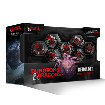7-Die Set Resin D&D Inclusion: Beholder Dice Set