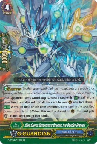 Blue Storm Deterrence Dragon, Ice Barrier Dragon (G-BT09/021EN) [Divine Dragon Caper]