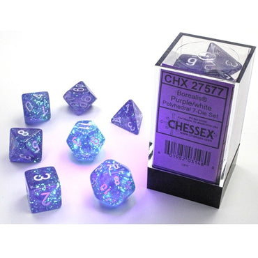 Borealis Purple/White 7-die set