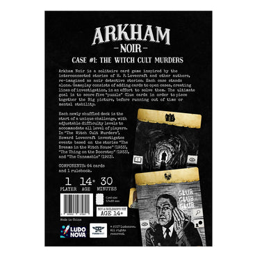 Arkham Noir Case #1: The Witch Cult Murders