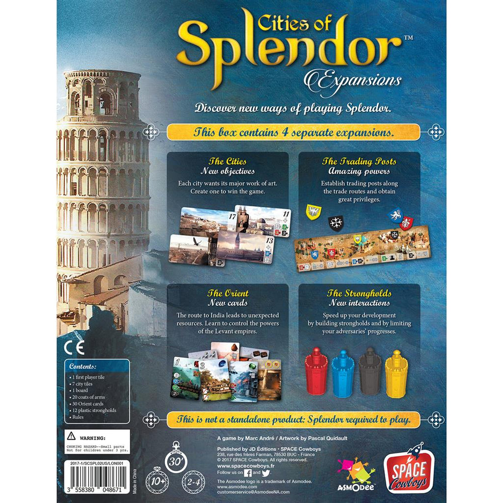 Cities of Splendor Expansions