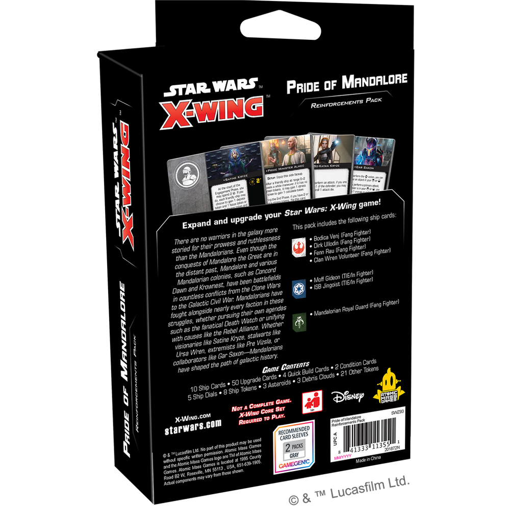 X-Wing 2nd Ed: Pride of Mandalore