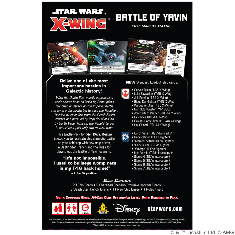 X-Wing 2nd Ed: Battle of Yavin Battle Pack