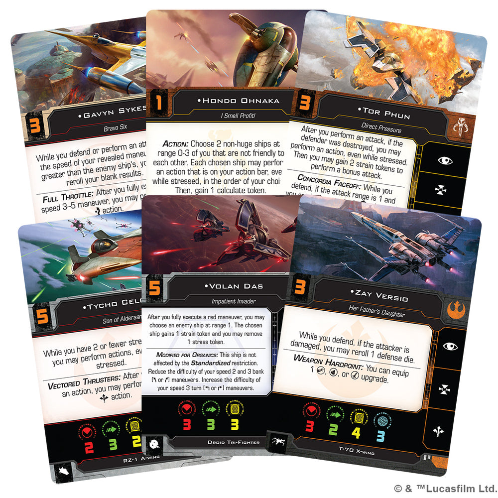 X-Wing 2nd Ed: Hot Shots & Aces II Reinforcements Pack