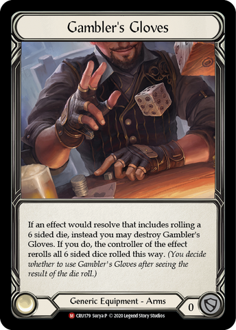 Gambler's Gloves [CRU179] (Crucible of War)  1st Edition Normal