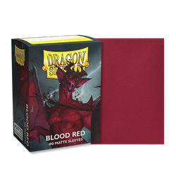 Dragon Shield: Standard 100ct Sleeves - Blood Red (Matte)