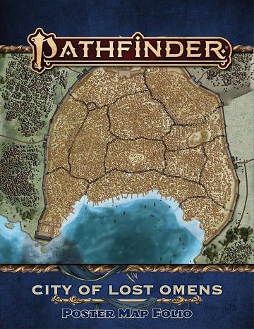 Pathfinder 2E: City Of Lost Omens Poster Map Folio