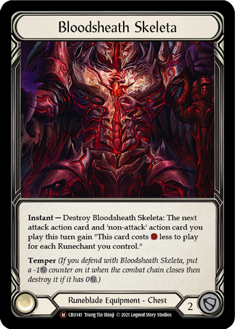 Bloodsheath Skeleta [U-CRU141] (Crucible of War Unlimited)  Unlimited Rainbow Foil